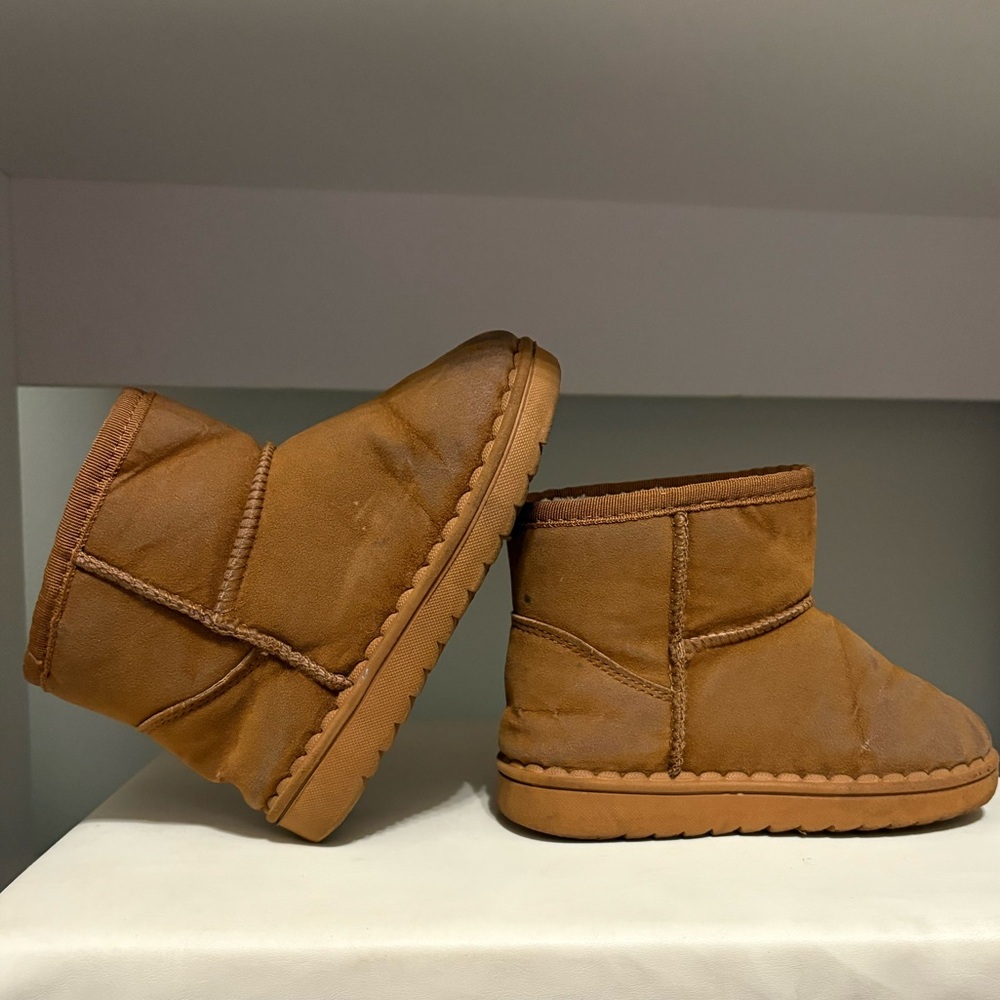 Cozy Tan Kids Boots